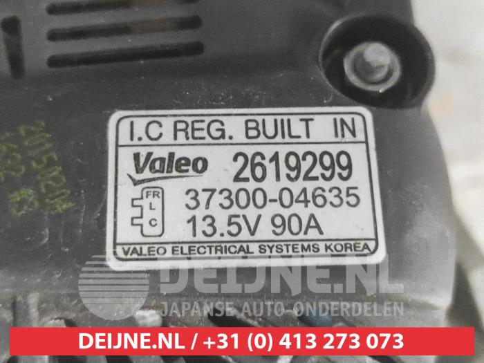 Dynamo from a Kia Picanto (TA) 1.0 12V 2012
