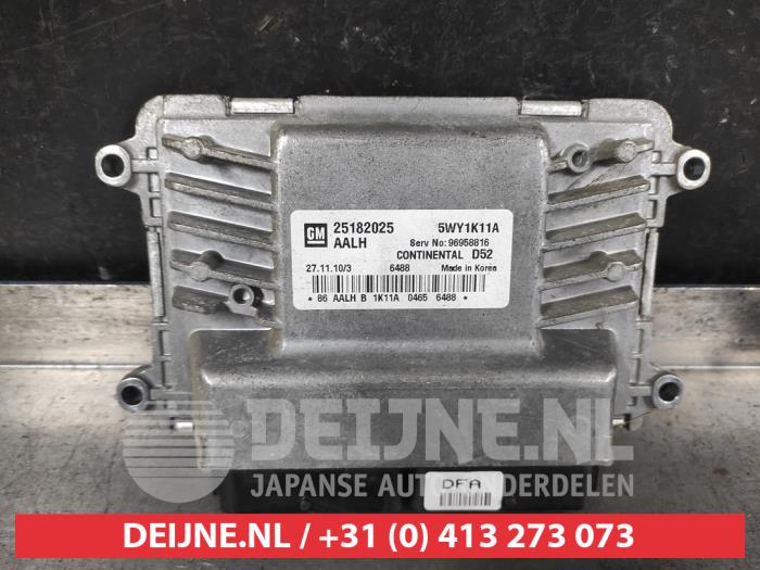 Used Engine management computer Chevrolet Spark (M300) 1.0 16V Price € 150,00 Margin scheme offered by V.Deijne Jap.Auto-onderdelen BV