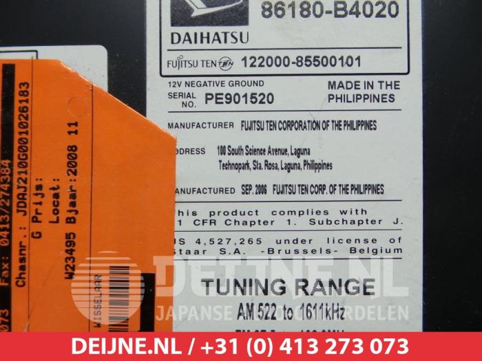 Radio van een Daihatsu Terios (J2) 1.5 16V DVVT 4x2 Euro 4 2008