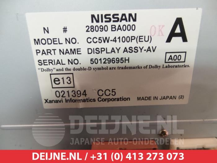 Wyswietlacz nawigacji z Nissan Primera (P12) 1.9 dCi 2005