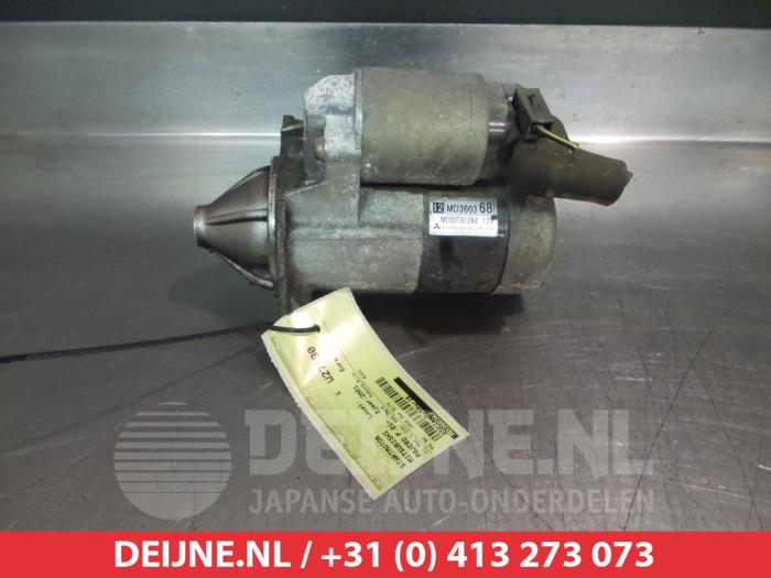 Used Starter Mitsubishi Pajero Pinin (H6/H7) 1.8 GDI 16V 3-drs. Price € 30,00 Margin scheme offered by V.Deijne Jap.Auto-onderdelen BV