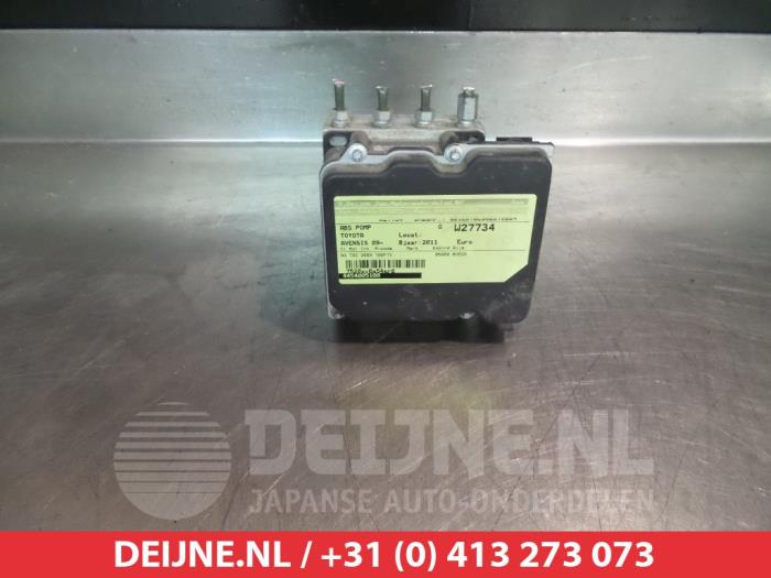 Używane Pompa ABS Toyota Avensis Wagon (T27) 2.0 16V D-4D-F Cena € 100,00 Procedura marży oferowane przez V.Deijne Jap.Auto-onderdelen BV
