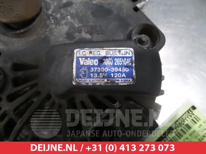 Dynamo van een Kia Sorento I (JC) 3.5 V6 24V 2005