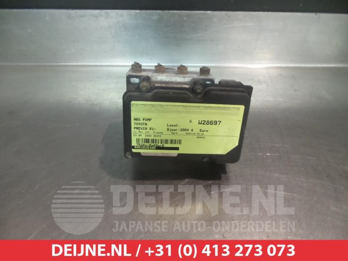 Używane Pompa ABS Toyota Previa (R3) 2.4i 16V VVT-i Cena € 25,00 Procedura marży oferowane przez V.Deijne Jap.Auto-onderdelen BV