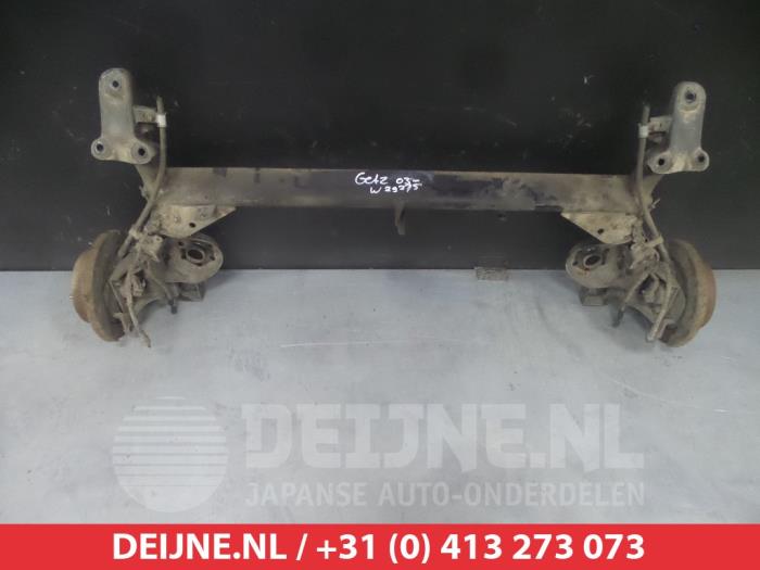 Usagé Train arrière complet Hyundai Getz 1.5 CRDi 12V Prix € 100,00 Règlement à la marge proposé par V.Deijne Jap.Auto-onderdelen BV