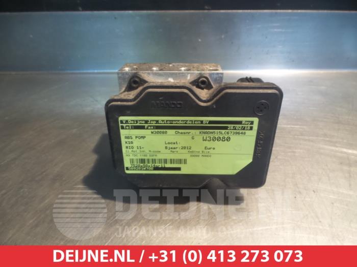 Begagnade ABS-pump Kia Rio III (UB) 1.1 CRDi VGT 12V Pris € 35,00 Marginaltabell erbjuds av V.Deijne Jap.Auto-onderdelen BV