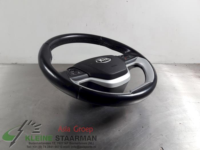 Left airbag (steering wheel) from a Kia Picanto (TA) 1.0 12V 2014