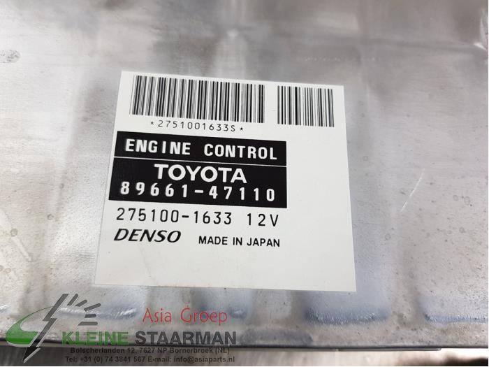 Serrure de contact + ordinateur d'un Toyota Prius (NHW20) 1.5 16V 2005