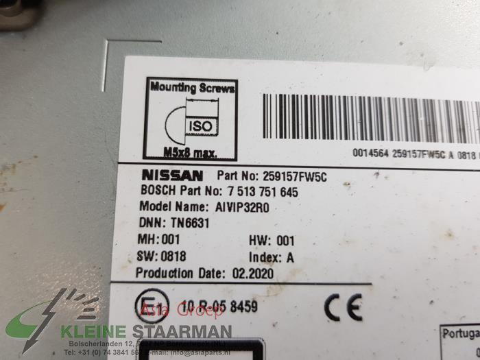 System nawigacji z Nissan Qashqai (J11) 1.3 DIG-T 160 16V 2020