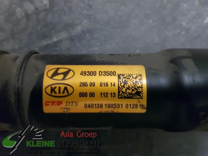 Arbre intermédiaire d'un Kia Sportage (QL) 1.6 T-GDI 177 16V 4x4 2019