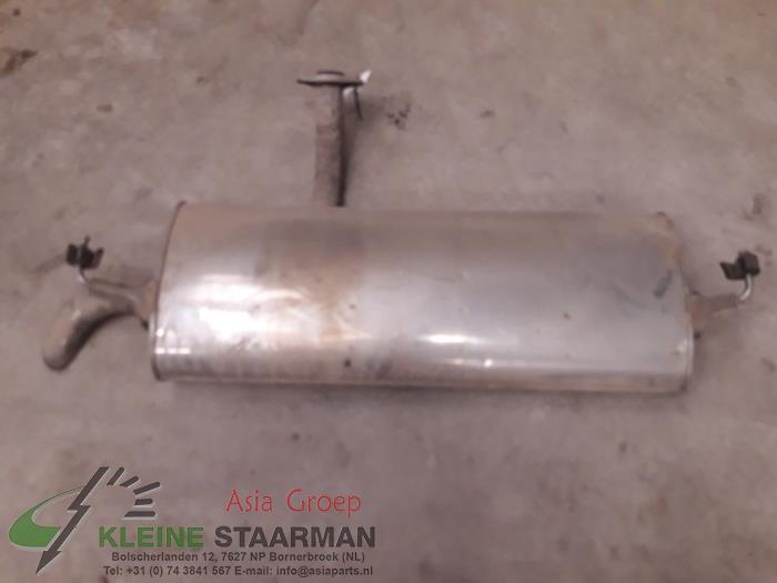 Exhaust rear silencer from a Nissan Qashqai (J11) 1.2 DIG-T 16V 2016