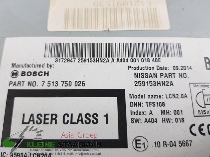 System nawigacji z Nissan Note (E12) 1.2 DIG-S 98 2015