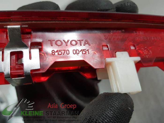 Third brake light Toyota Yaris III 1.5 16V Hybrid 90000750 VALEO
