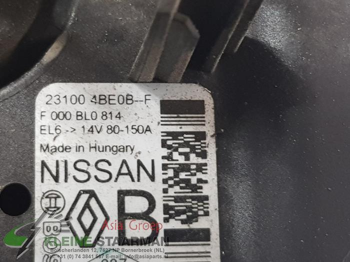 Dinamo de un Nissan Qashqai (J11) 1.2 DIG-T 16V 2017