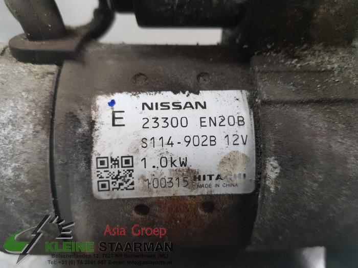 Starter from a Nissan Qashqai (J10) 2.0 16V 4x4 2011