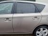Rear door 4-door, left from a Toyota Auris (E18), 2012 / 2019 1.6 Dual VVT-i 16V, Hatchback, 4-dr, Petrol, 1.598cc, 97kW (132pk), FWD, 1ZRFAE, 2012-10 / 2019-03, ZRE185L-DH; ZRE185R-DH; ZWE185 2014