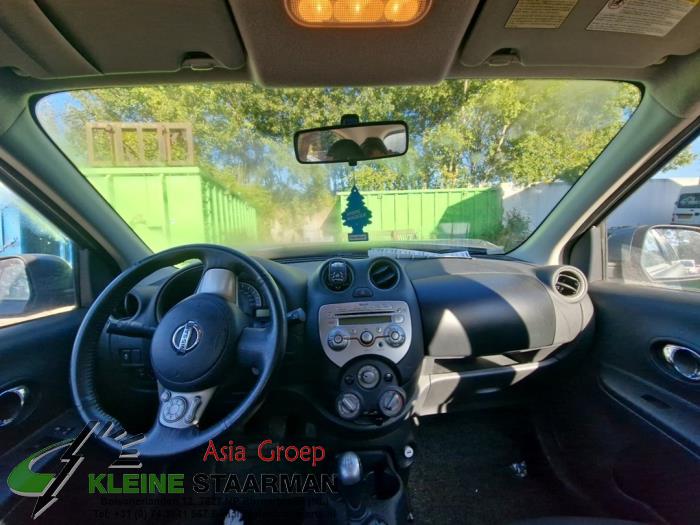Juego y módulo de airbag de un Nissan Micra (K13) 1.2 12V DIG-S 2013