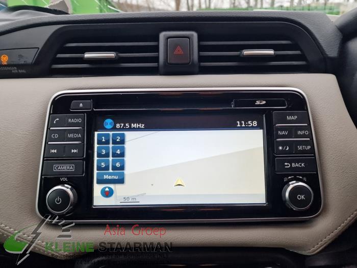 Sistema de navegación de un Nissan Micra (K14) 0.9 IG-T 12V 2018
