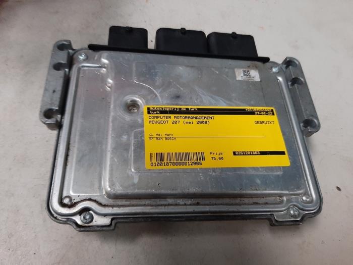 Engine management computer Peugeot 207 CC 1.6 16V 0261201863 BOSCH