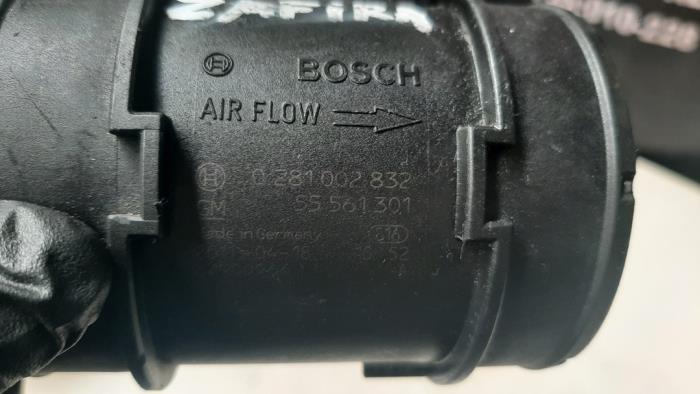 Air mass meter from a Opel Zafira (F75) 1.8 16V 2004