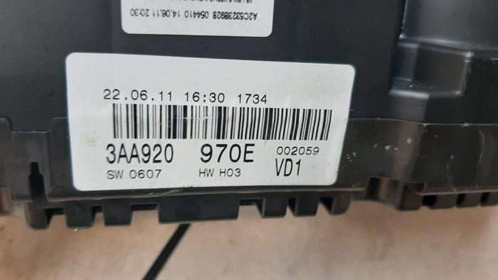 Ignition lock + computer from a Volkswagen Passat (362) 2.0 TDI 16V 170 4Motion 2012