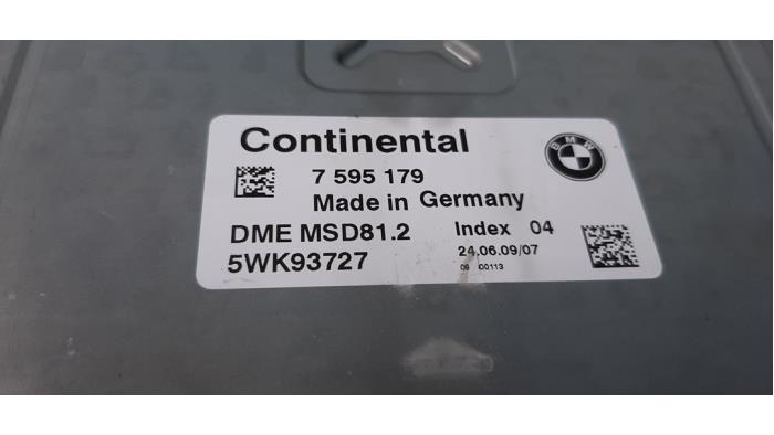 Serrure de contact + ordinateur d'un BMW 3 serie (E90) 318i 16V 2009