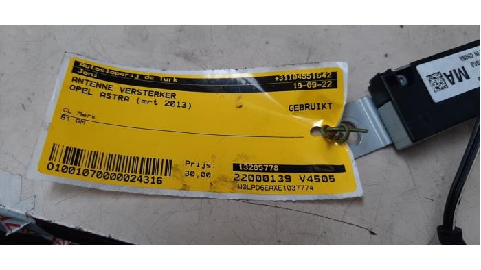 Antenna Amplifier Opel Astra J Cdti V Ecoflex Gm