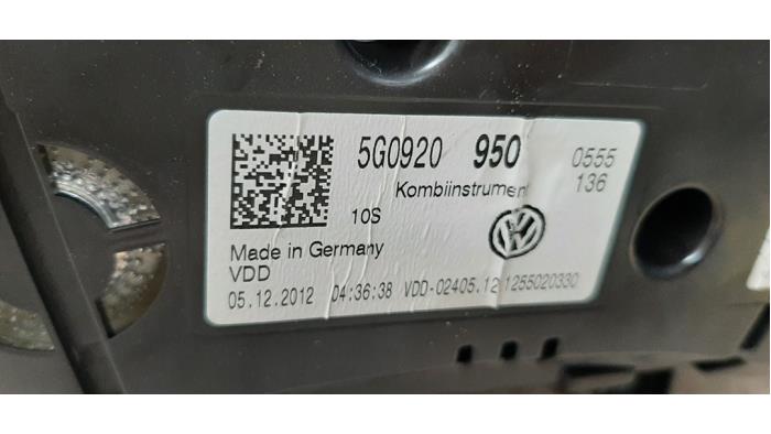 Cerradura de contacto y ordenador de un Volkswagen Golf VII (AUA) 1.2 TSI 16V 2013