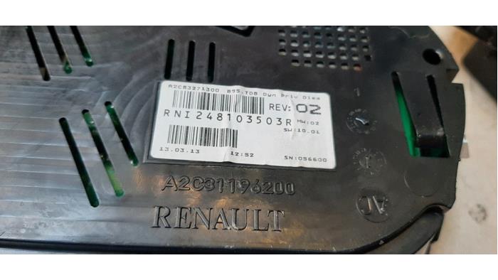 Cerradura de contacto y ordenador de un Renault Megane III Grandtour (KZ) 1.5 dCi 110 2013