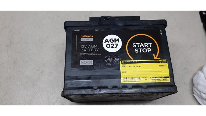 Battery Seat Leon 1.2 TSI Ecomotive 16V - AGM027STARTSTOP