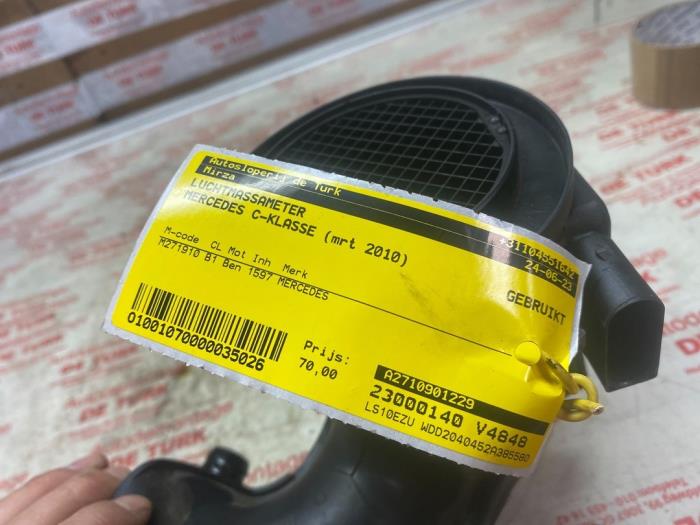 Air mass meter Mercedes C 1.6 C180K 16V BlueEfficiency A2710901229
