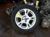 Set of wheels + tyres from a Ford Fiesta 6 (JA8), 2008 / 2017 1.0 Ti-VCT 12V 65, Hatchback, Petrol, 999cc, 48kW (65pk), FWD, XMJA; XMJB; XMJC; XMJD, 2013-01 / 2017-04 2015