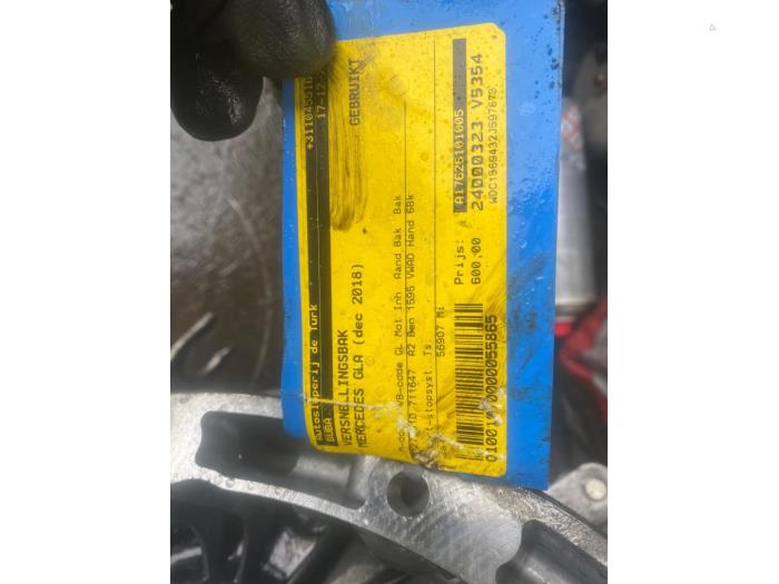 Getriebe van een Mercedes-Benz GLA (156.9) 1.6 180 16V 2018