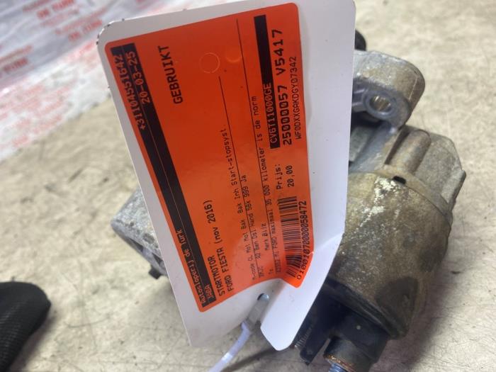Usagé Démarreur Ford Fiesta 6 (JA8) 1.0 EcoBoost 12V 100 Prix € 21,78 Prix TTC proposé par Autosloperij de Turk