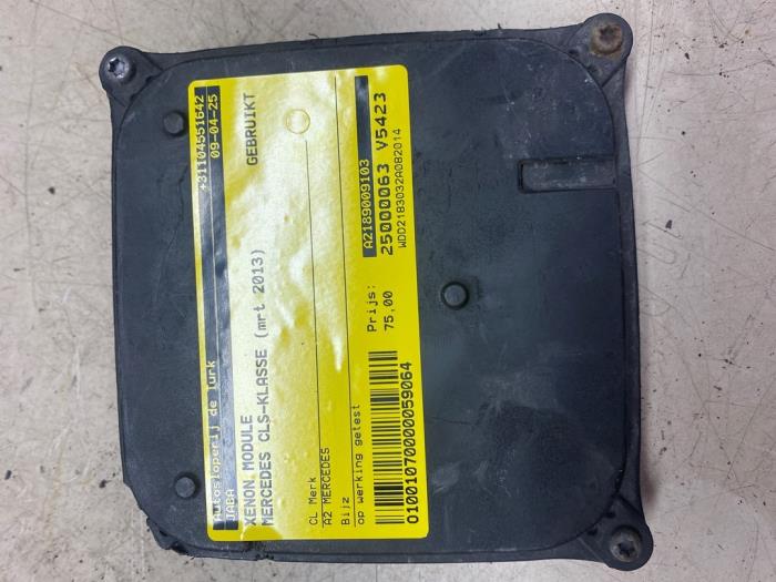 Usagé Module Xenon Mercedes CLS (C218) 250 CDI BlueEfficiency,BlueTEC, 250 d Prix € 82,28 Prix TTC proposé par Autosloperij de Turk
