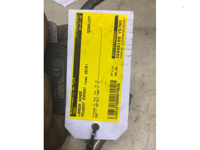 Sonde lambda d'un Peugeot Expert (V1/VA/VB/VE/VF/VT/VY) 2.0 Blue HDi 120 16V 2019