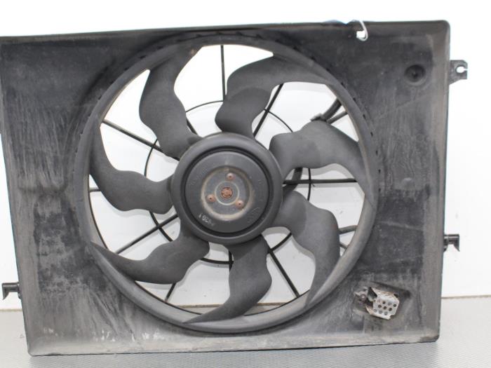Cooling fans from a Hyundai Tucson (JM) 2.0 CRDi 16V 4x2 2006