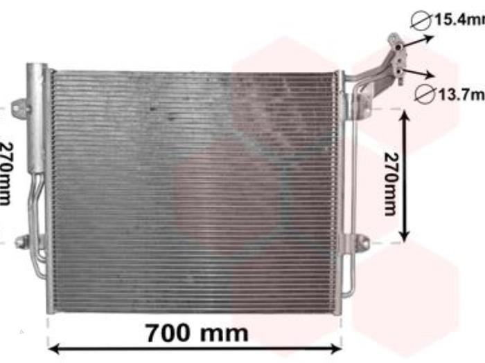 Nya AC-radiator Volkswagen Sharan (7N) Pris € 64,13 Inklusive moms erbjuds av Gebr Opdam B.V.