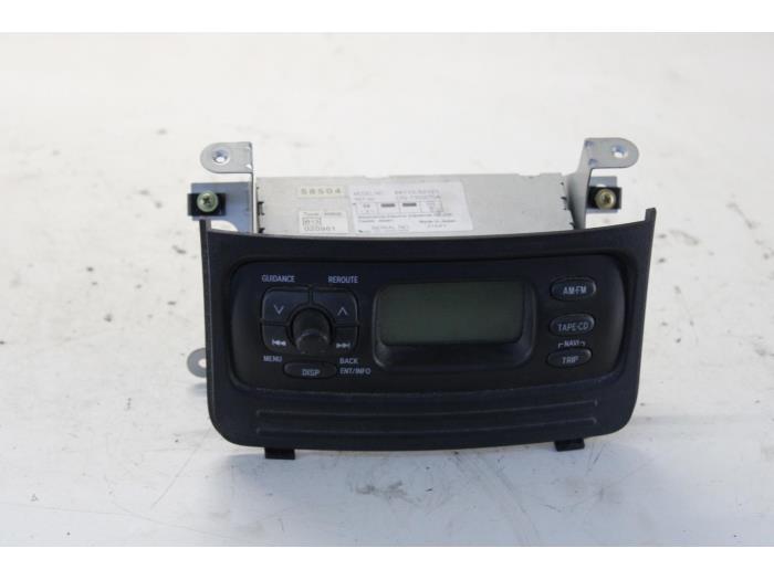Display Multi Media control unit from a Toyota Yaris Verso (P2) 1.3 16V 2003