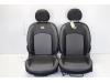 Set of upholstery (complete) from a Peugeot 206 (2A/C/H/J/S), 1998 / 2012 1.4 XR,XS,XT,Gentry, Hatchback, Petrol, 1.360cc, 55kW (75pk), FWD, TU3A; KFW, 2005-04 / 2012-12, 2CKFW; 2AKFW 2008