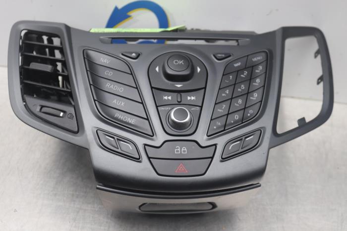 Panneau commande radio d'un Ford Fiesta 6 (JA8) 1.0 Ti-VCT 12V 65 2014