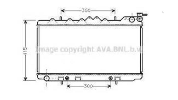 Primera Radiator Radiator Nissan Primera - DN2097 - Gebr Opdam B.V.