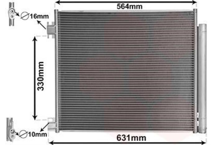 Nya AC-radiator Nissan Qashqai Pris € 90,69 Inklusive moms erbjuds av Gebr Opdam B.V.