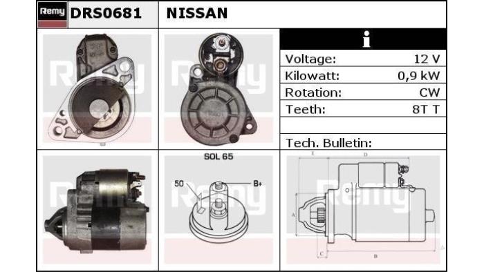Neue Anlasser Nissan Micra Preis € 75,00 Mit Mehrwertsteuer angeboten von Gebr Opdam B.V.