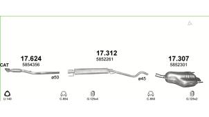 New Exhaust rear silencer Opel Astra Price € 100,01 Inclusive VAT offered by Gebr Opdam B.V.