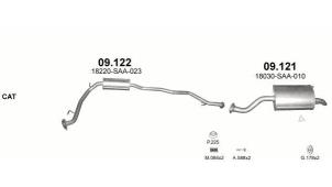 Neuf Echappement silencieux arrière Honda Jazz Prix € 72,54 Prix TTC proposé par Gebr Opdam B.V.