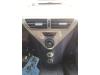 Heater control panel from a Toyota iQ, 2009 / 2015 1.0 12V VVT-i, Hatchback, 2-dr, Petrol, 998cc, 50kW (68pk), FWD, 1KRFE, 2009-01 / 2015-12, KGJ10 2009