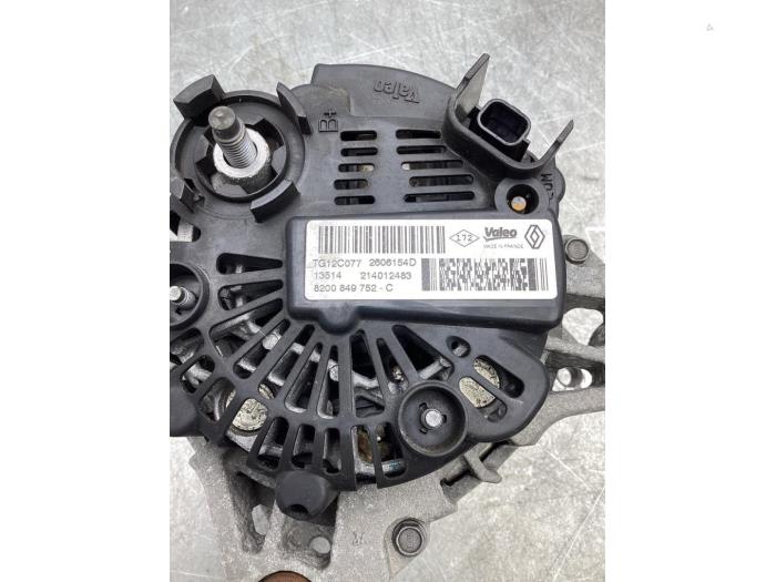 Dynamo from a Renault Megane III Grandtour (KZ) 1.2 16V TCE 130 2014
