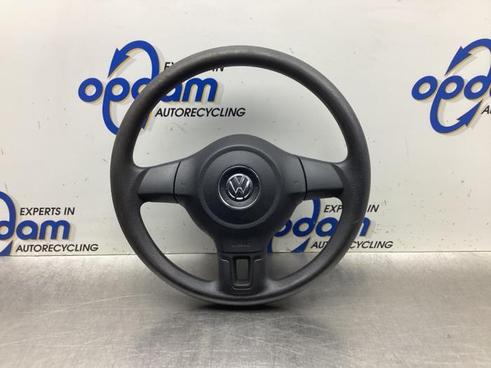 Left airbag (steering wheel) from a Volkswagen Polo V (6R) 1.4 16V 2010