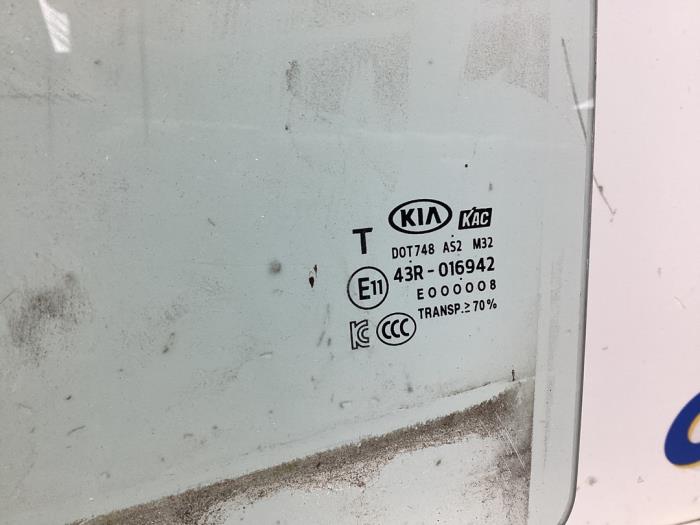 Rear door window 4-door, left from a Kia Picanto (JA) 1.0 12V 2019